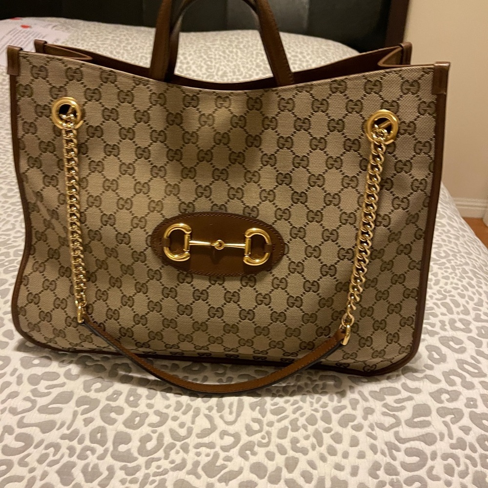 Gucci Horsebit 1955 medium tote bag, gently used two three times